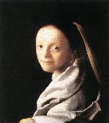 Jan Vermeer Portrait of a Young Woman Sweden oil painting artist